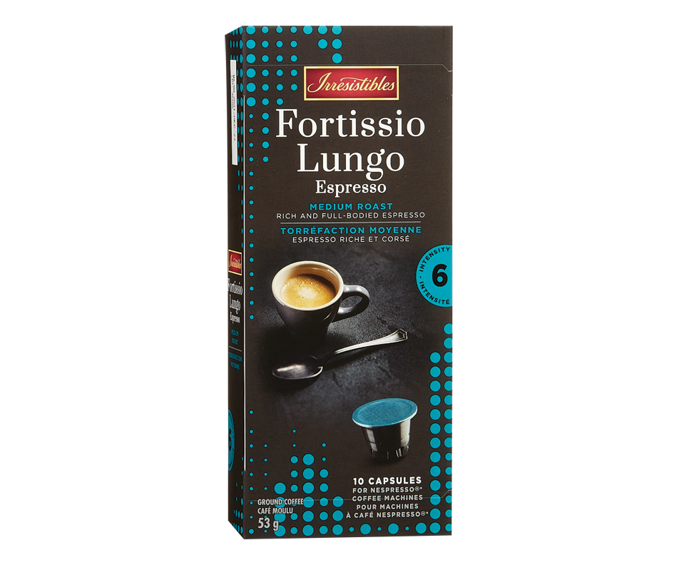 Fortissio Lungo Espresso capsules for Nespresso, 10 units