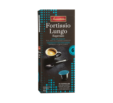 Fortissio Lungo Espresso capsules for Nespresso, 10 units
