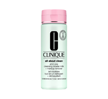 All About Clean All-in-One Cleansing Micellar Milk + Makeup Remover, Combination to Oily, 200 ml