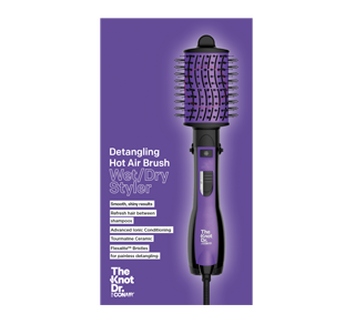 Detangling Hot Air Brush Wet or Dry Styler, 1 unit