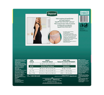 Image 3 of product Depend - Fresh Protection Incontinence Underwear for Women, Blush - Medium, 42 units