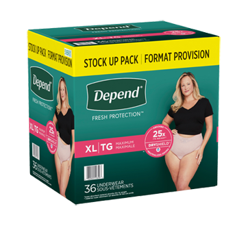 Depend Fresh Protection Adult Incontinence Underwear For Women