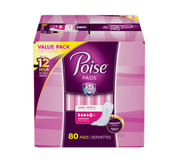 poise incontinence pads