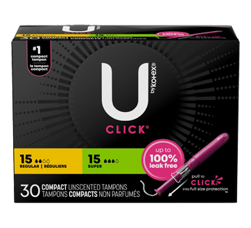søster genstand maler Click Compact Tampons, Multipack, 30 units, Regular/Super – U by Kotex : Tampon | Jean Coutu søster genstand maler Click Compact Tampons, Multipack, 30 units, Regular/Super – U by Kotex : Tampon | Jean Coutu