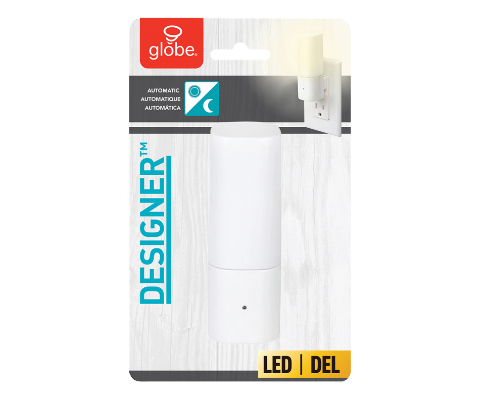 LED Night Light Automatic, 1 unit, Soft White Globe Electric Light