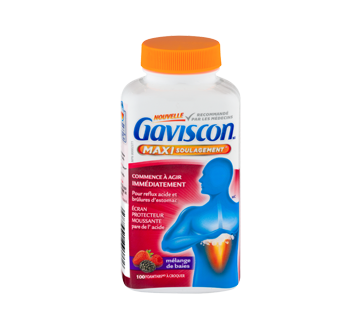 Image of product Gaviscon - Gaviscon Maxi Relief Chewable, 100 units, Mixed Berries