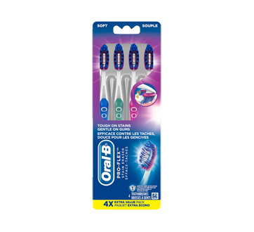 Image of product Oral-B - Pro-Flex Stain Eraser Toothbrush, 4 units, Soft 