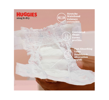 Image 6 of product Huggies - Snug & Dry Baby Diapers, Size 4, 27 units