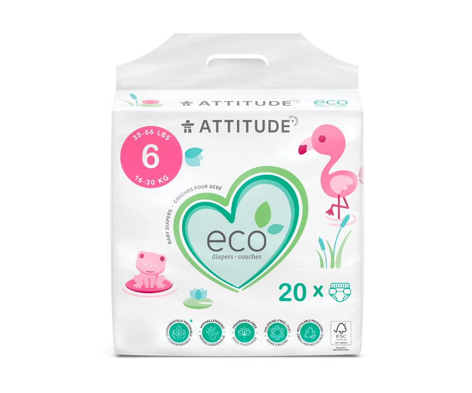 Baby Diapers XL Sizes 6 Attitude Diaper Jean Coutu