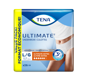Image 1 of product Tena - Ultimate Protective Incontinence Underwear Absorbency, 26 units, Large