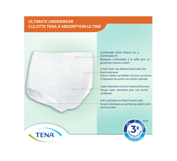 Ultimate Protective Incontinence Underwear Absorbency, Large, 26 units –  Tena : Incontinence