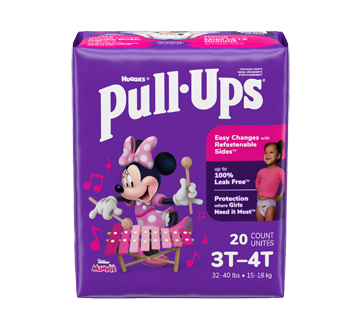 Girls' Potty Training Pants, 3T-4T, 20 units – Pull-Ups : Training pants