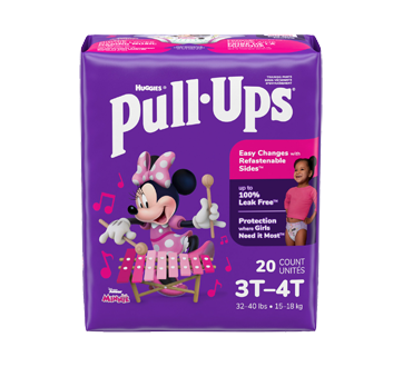 Learning Designs Girls' Training Pants, 20 units, 3T-4T