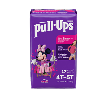 Girls' Potty Training Pants, 4T-5T, 17 units – Pull-Ups : Training