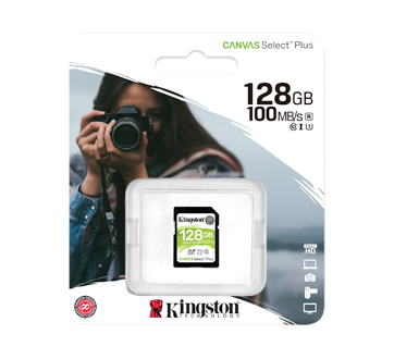 Image of product Kingston - 128GB SDXC Canvas Select Plus, 1 unit