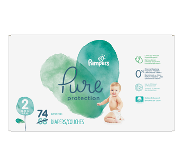 pampers pure protection diapers size 2