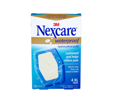 Image of product Nexcare - Hydrocolloid Pads Waterproof, 4 units, Extra Large