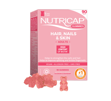 Image 1 of product Nutrisanté - Nutricap Gummies Hair, Nails & Skin, 90 units