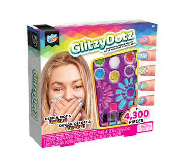 Glitzy Dotz Shimmer Glamour Nail Kit, 1 unit