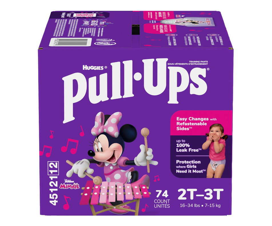 Girls' Potty Training Pants, 2T3T, 74 units PullUps Training