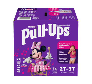 Image 1 of product Pull-Ups - Girls' Potty Training Pants, 2T-3T, 74 units
