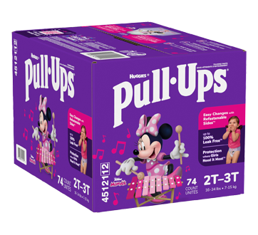 Image 2 of product Pull-Ups - Girls' Potty Training Pants, 2T-3T, 74 units
