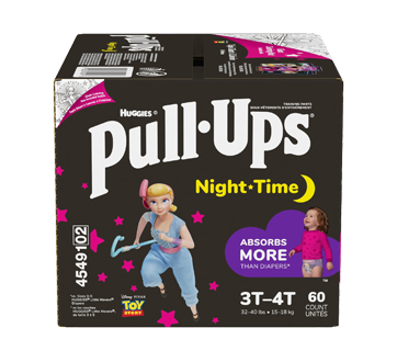 Pull-Ups Night-Time Girls' Training Pants,  60 Ct, 60 units, 3T-4T