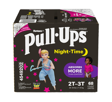 Image of product Pull-Ups - Night-Time Girls' Training Pants, 68 units, 2T-3T