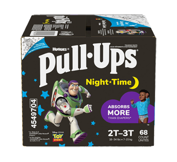 Boys' Night-Time Potty Training Pants, 2T-3T, 68 units – Pull-Ups