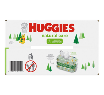 Image 5 of product Huggies - Natural Care Sensitive Baby Wipes, Unscented, 560 units