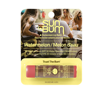 Image 1 of product Sun Bum - Sunscreen Lip Balm SPF 30, 4.25 g, Watermelon