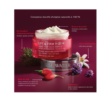 Image 2 of product Lise Watier - Lift & Firm Y-Zone Intense Moisture Ultra-Firming, Face and Neck, 50 ml
