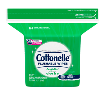 Image of product Cottonelle - GentlePlus Flushable Wet Wipes, 168 units