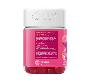 Image 3 of product Olly - Undeniable Beauty Gummies Supplement, 60 units, Grapefruit Glam