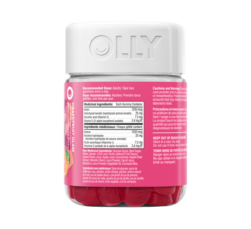 Image 4 of product Olly - Undeniable Beauty Gummies Supplement, 60 units, Grapefruit Glam
