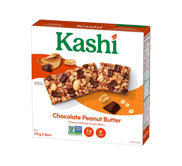 Chewy Whole Grains Bars, 5 units, Chocolate Peanut Butter
