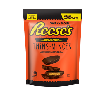 Image of product Hershey's - Reese's Peanut Butter Cups Thins, Dark