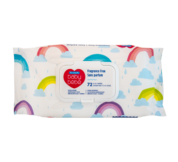 Fragrance Free Baby Wipes, 72 units