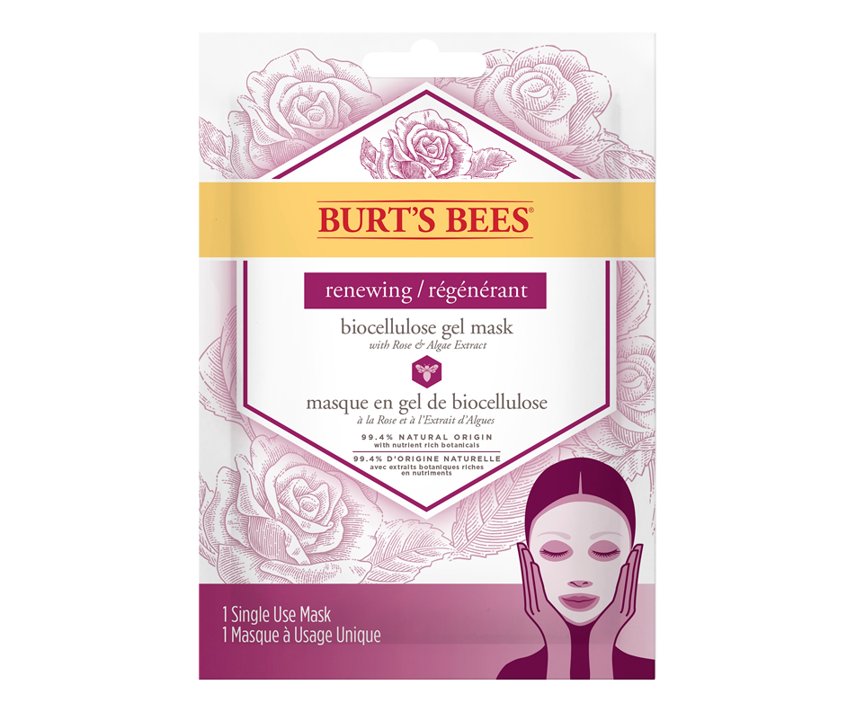 Renewing Biocellulose Gel Face Mask, 1 unit Burt's Bees Mask Jean