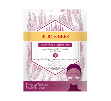 Image of product Burt's Bees - Renewing Algae Hydrogel Eye Mask, 1 unit
