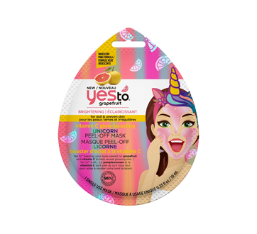 Image of product Yes To - Unicorn Peel-off Mask Vitamin C Glow-Boosting, 10 ml, Grapefruit