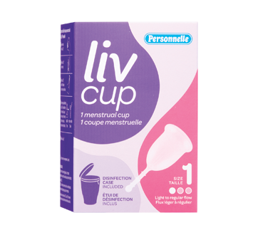 Liv Cup menstrual cup, #1, 1 unit
