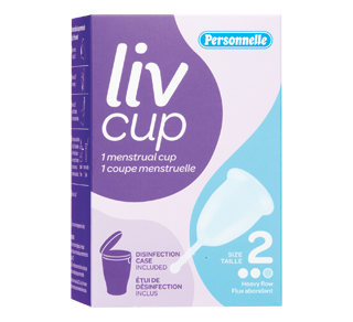 Liv Cup Menstrual Cup, 1 unit, Size 2