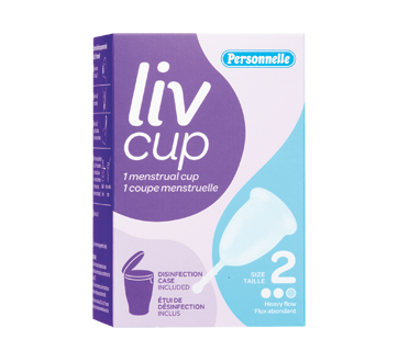 Liv Cup Menstrual Cup, Size 2, 1 unit