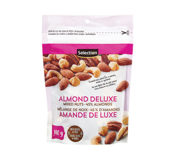 Image of product Selection - Almond Deluxe Mixed Nuts 45% Almonds, 140 g