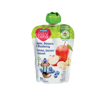 Image of product Personnelle Baby - Baby Food Purée 6 Months+, 128 ml, Apple Banana & Blueberry