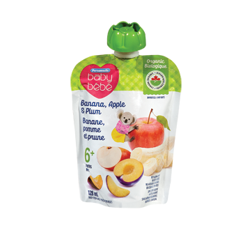 Image of product Personnelle Baby - Baby Food Purée 6 Months+, 128 ml, Apple Banana & Plum