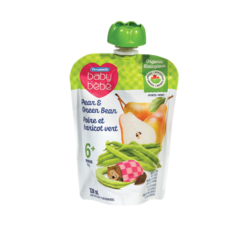 Baby Food Purée 6 Months+, 128 ml, Pear & Bean