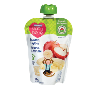 Baby Food Purée 6 Months+, Apple & Banana, 128 ml