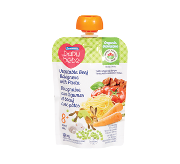 Image of product Personnelle Baby - Baby Food Purée 8 Months+, 128 ml, Beef Bolognese Pasta